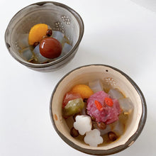 画像をギャラリービューアに読み込む, 5601 Taeko KAJIHARA  梶原妙子 / Kakewake (two-tone glaze )Bowl Black 掛分お碗黒