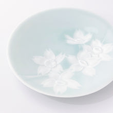 画像をギャラリービューアに読み込む, 川崎精一 Seiichi KAWASAKI /050110 陰刻皿14cm 桜 Small Plate Cherry blossoms