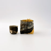 画像をギャラリービューアに読み込む, 1004 Taeko KAJIHARA 梶原妙子 /Sake Set Different Soil Pattern 合わせ三つ足片口とぐい呑セット