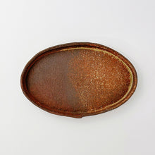 画像をギャラリービューアに読み込む, 4601 Taeko KAJIHARA 梶原妙子 / Oval Plate Ash Glaze 木灰釉 オーバル