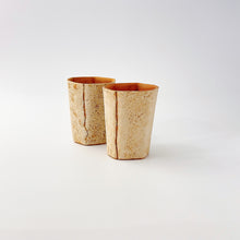 画像をギャラリービューアに読み込む, 3601 Taeko KAJIHARA 梶原妙子 / Hexagonal Tall Cup  六角カップ 粉打(橙)