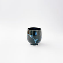画像をギャラリービューアに読み込む, 井上祐希 Yuki INOUE / 天目青釉滴 湯呑 Japanese Tea Cup, Tenmoku Blue-Glaze Drip