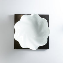 画像をギャラリービューアに読み込む, 中尾純 Jun NAKAO / 白磁輪花鉢(大) Flower Shaped Bowl 0211