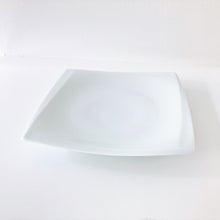 画像をギャラリービューアに読み込む, 中尾純 Jun NAKAO / 白磁稜線角皿(小) Square Plate (S) 0209