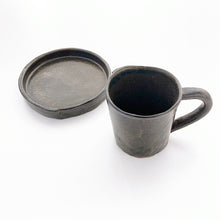 画像をギャラリービューアに読み込む, 4501 Taeko KAJIHARA 梶原妙子 / Plate  S Black Glaze 黒釉薬プレート(姫)