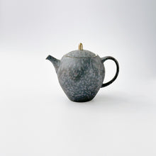 画像をギャラリービューアに読み込む, 金善窯 Kanezen Kiln / 430503 T ポット 黒錆（網付き）Black Rust Glaze Tea Server (with Tea Strainer)
