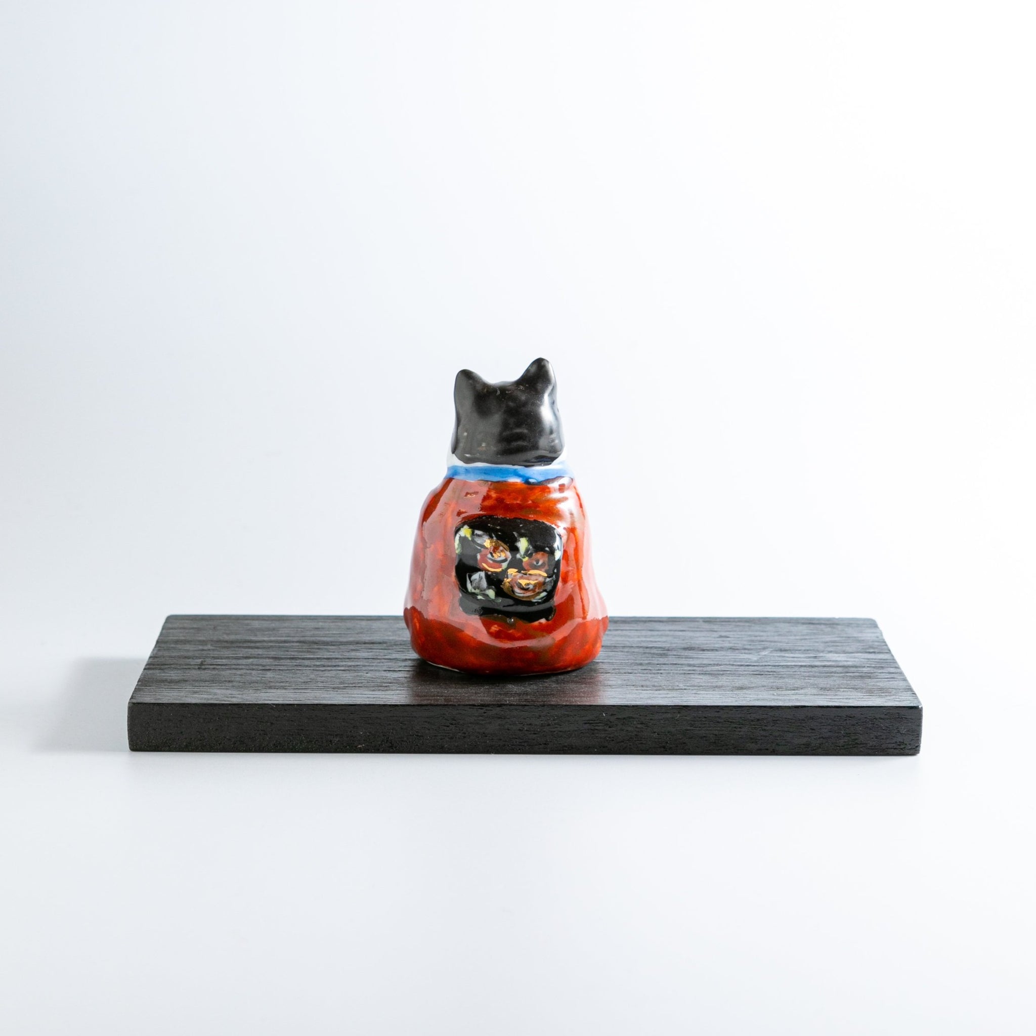 星の谷窯 Hoshinotani Kiln/ 置物 着物女将おきもの Cat Figure