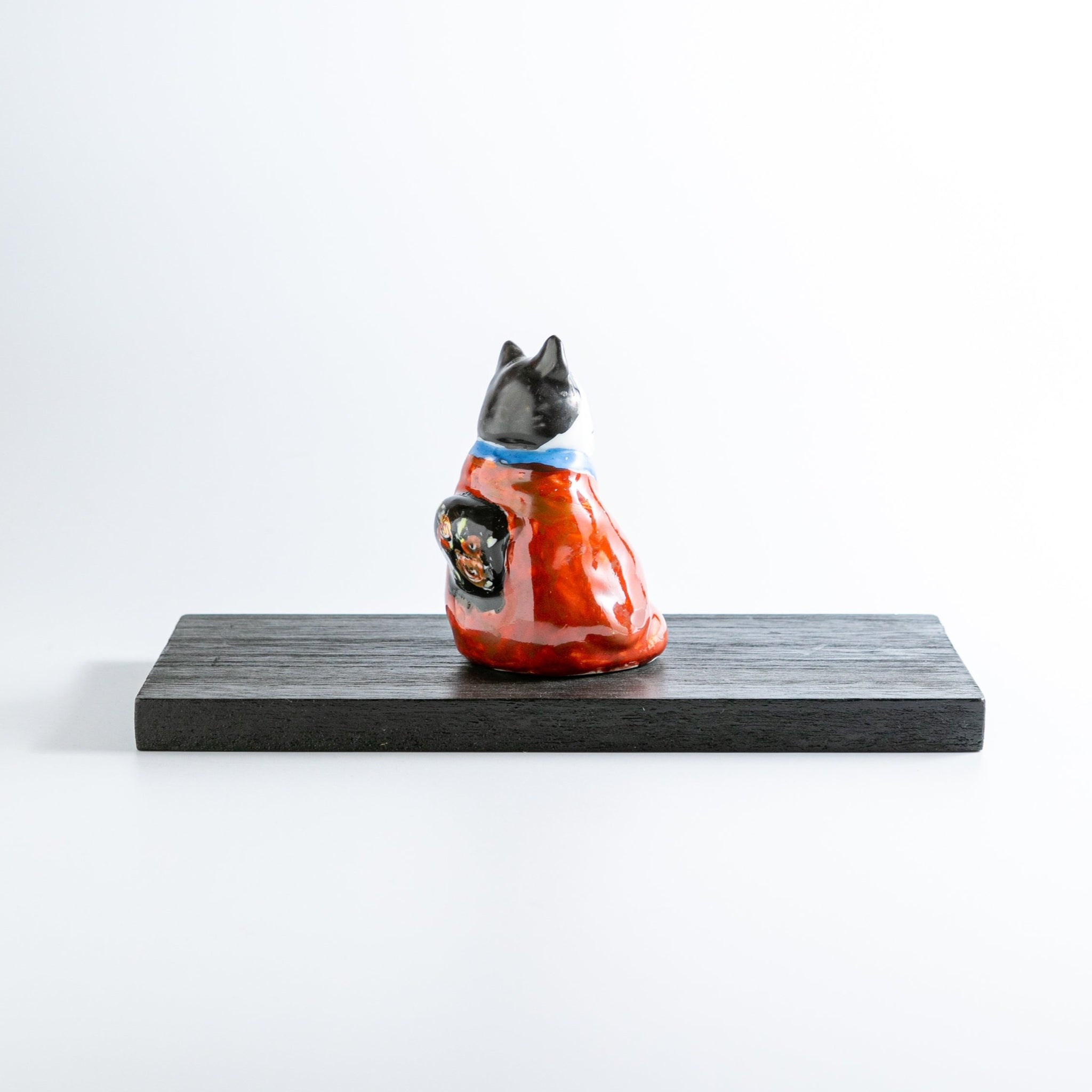 星の谷窯 Hoshinotani Kiln/ 置物 着物女将おきもの Cat Figure